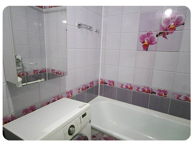 эконом ремонт ванной комнаты панелями пвх